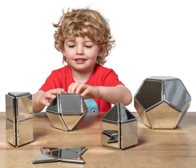 Зеркальный магнитный Полидрон. Комплект на группу