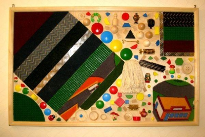 Тактильная панель с декоративными элементами