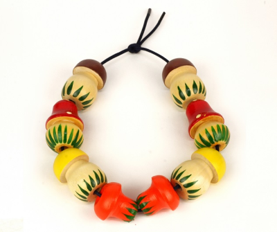 Бусы "Грибы" 8 шт. (РНИ)