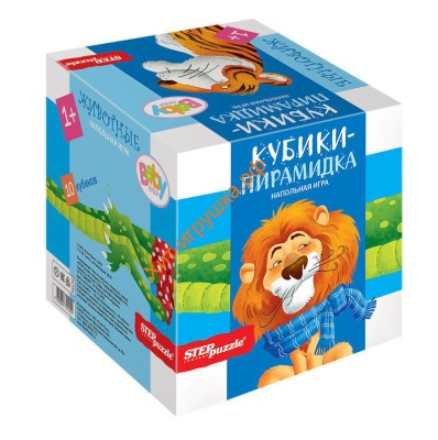 Степ. Кубики-пирамидка "Животные" (Baby Step)