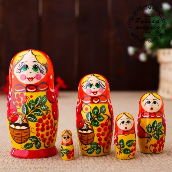 Матрешка с Рябиной (5 в 1) (RNToys)