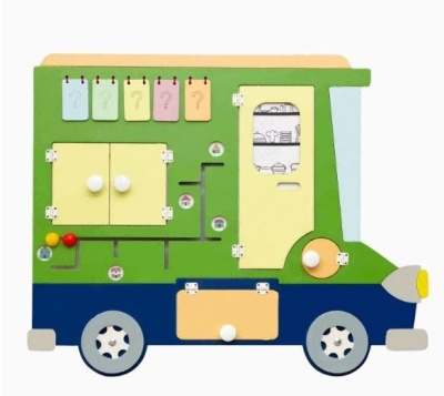 Бизиборд "Магазин на колесах"