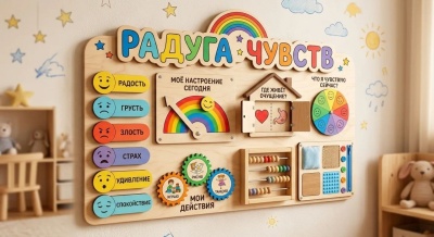Бизиборд для кабинета психолога большой №4