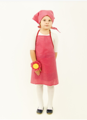 Швея (фартук + косынка + игольница на ручку)