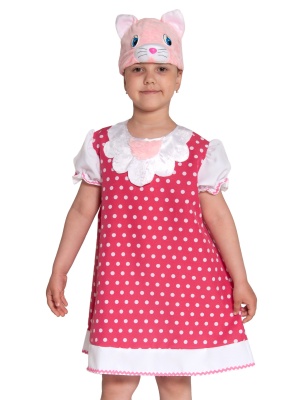 Кошка Мурка (маска-шапочка, сарафан) арт. 8020