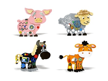 Набор бизибордов «Малыши на ферме»