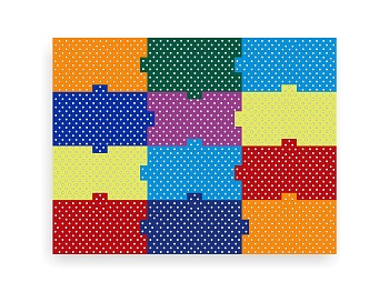 Настенная панель «Мега пазлы» (12 штук)