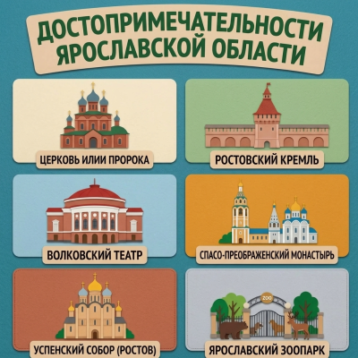 Панно из фетра "Достопримечательности Ярославской области"