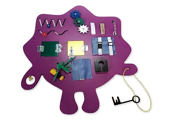 Бизиборд «Сиреневый ёжик»