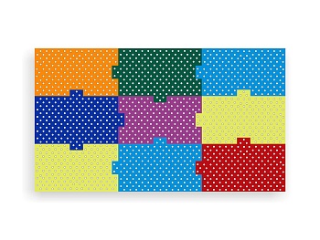 Настенная панель «Мега пазлы» (9 штук)