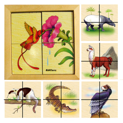 Животные Южной Америки(карт. разрезные)(RNToys)