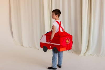 Каркасный автомобиль "Пожарная машина"