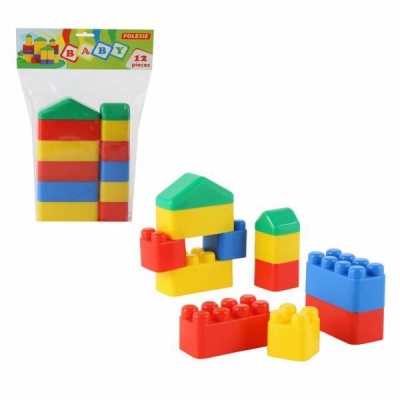 Конструктор "Малыш" (12 элементов) (в пакете)