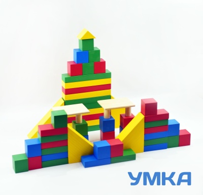 Конструктор ОТ РОЖДЕНИЯ ДО ШКОЛЫ 4-5 лет 55 элементов