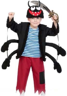 Паучок (маска-шапочка, жакет с тельняшкой, бриджи+сабля) арт. 5202