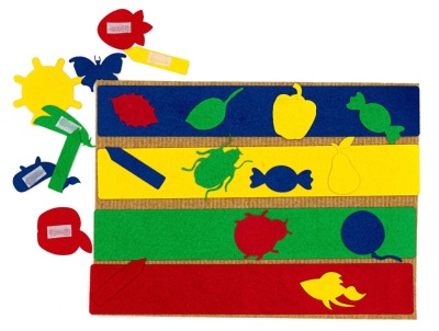 Цветные полоски фетр (24дет) LIP1305