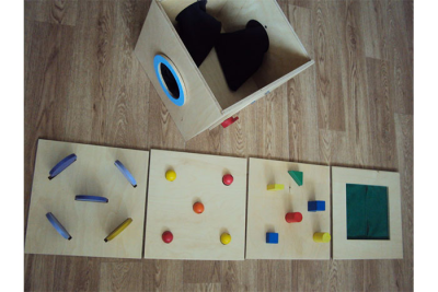 Тактильный ящик (с 3мя дополнительными верхними съемными панелями)