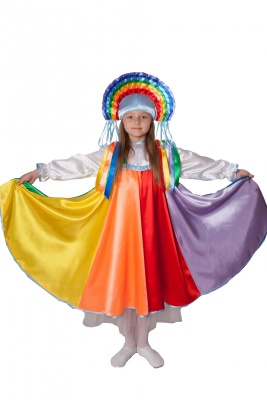Радуга (нижнее платье, сарафан, головной убор)