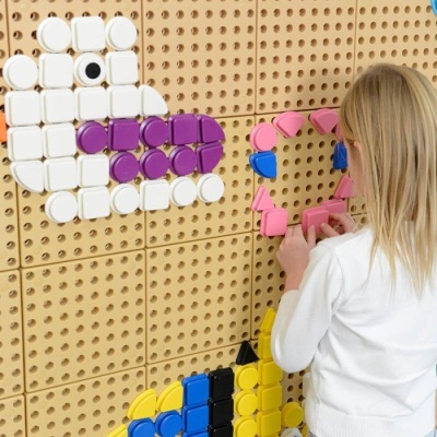 STEM Геометрические колышки, 256 шт (8 цветов)