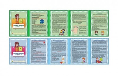 Двухсторонняя папка-передвижка "Речевое развитие 2-3, 3-4 лет