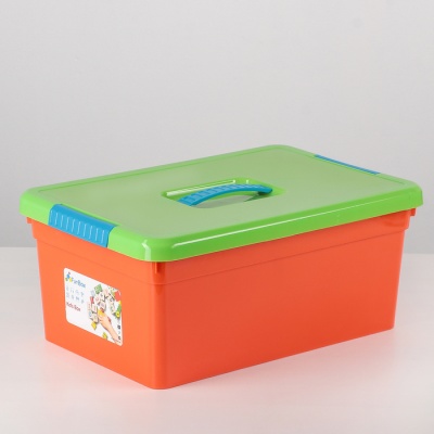 Контейнер для хранения с крышкой FunBox Kid's Box, 10 л, 37,5×25,5×16 см, цвет МИКС