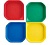 Fun2 Play Лоток для активных игр 4 цвета - синий, зелёный, жёлтый, красный, 25 x 25 x 2cm, 4шт.