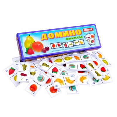 Стеллар. Домино большое №14 "Фрукты" арт.00014 в футляре/ 16