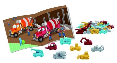 Материал счетный "Транспорт строительный" (32 шт. в 4-х пастельных цветах)