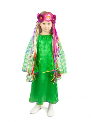 Лето (девочка): платье + головной убор