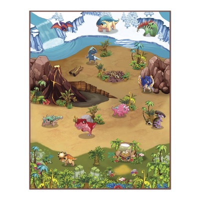Игровой коврик "Динопарк 3D" 90*120 см