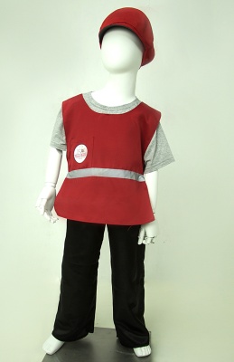 Курьер. Доставка еды. (накидка + фуражка)