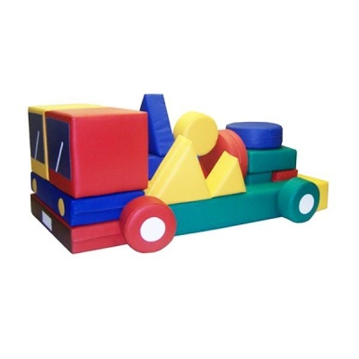 Детский конструктор «Грузовик» (30 модулей) (Размер: куб 30см)