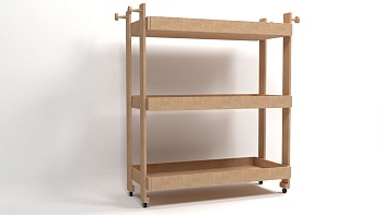 Стеллаж для спортинвентаря «Спортивный успех» (натуральный)