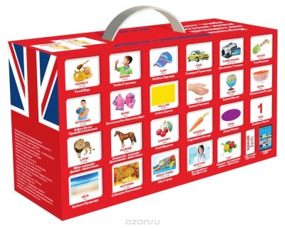 Вундеркинд Англ. карточки Основные англ. слова 120 шт. двухсторонние