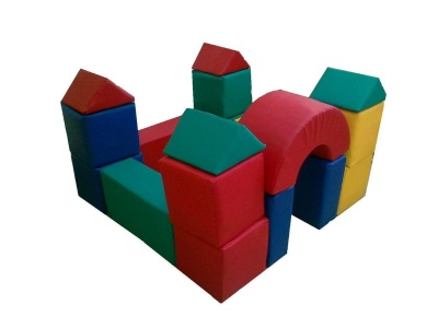 Детский конструктор «Замок» (18 модулей) (Размер: куб 30см)