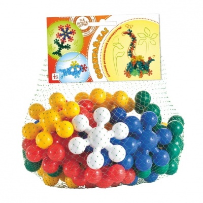 Собирай-ка  конструктор в сетке (20 эл.) 