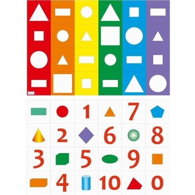 Коврик Поле-маршрутизатор для логоробота Умная пчела «Цифры и формы/Геометрические фигуры»