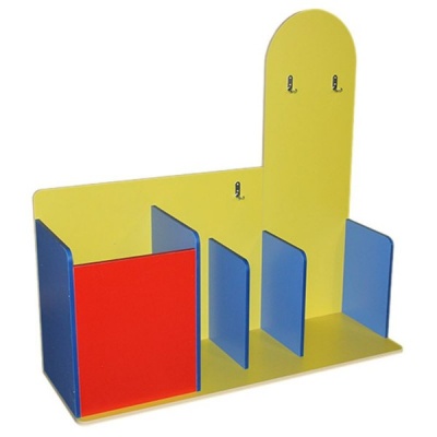 Стеллаж «Уголок для спортинвентаря» цветной