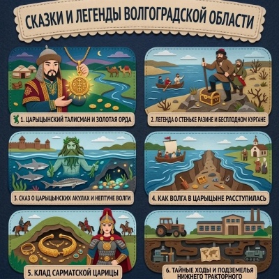 Панно из фетра "Сказки и легенды Волгоградской области"