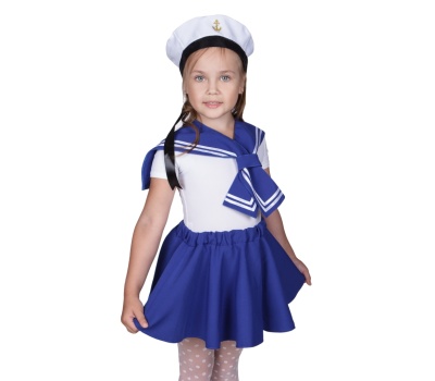 Морячка 2 (бескозырка + воротник + юбка)