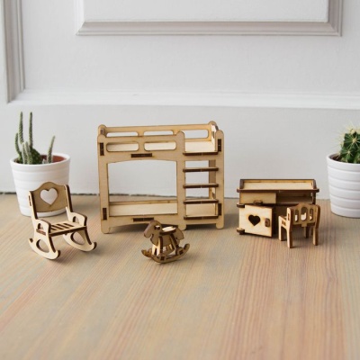 Набор мебели для кукол  "Детская