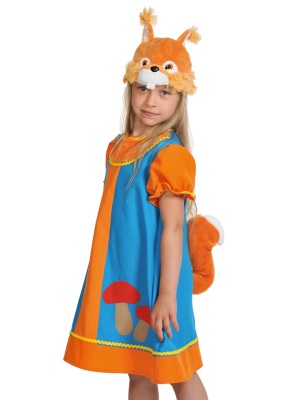 Белочка Умелочка (маска-шапочка, платье -сарафан) арт. 8019