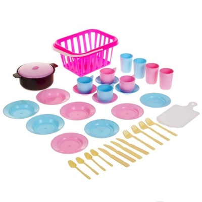 Детский кухонный набор «Пикник», 35 предметов, цвета МИКС