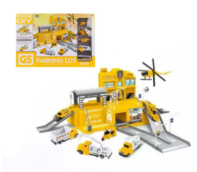 Парковка «Стройка», с металлическими машинками