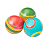 Мяч, диаметр 20 см, цвета МИКС