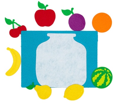 Фруктовое ассорти фетр (9дет) LIP1301