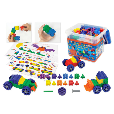 Коструктор Машины серия Радуга / 140 деталей 