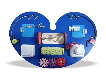 Бизиборд «Синее сердце»