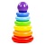 Пирамидка «Колечко-шар», 8 элементов, h=240 мм