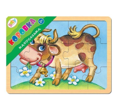 Степ. Игра из дерева арт.89032 "Каруселька. Коровка" (Baby Step)